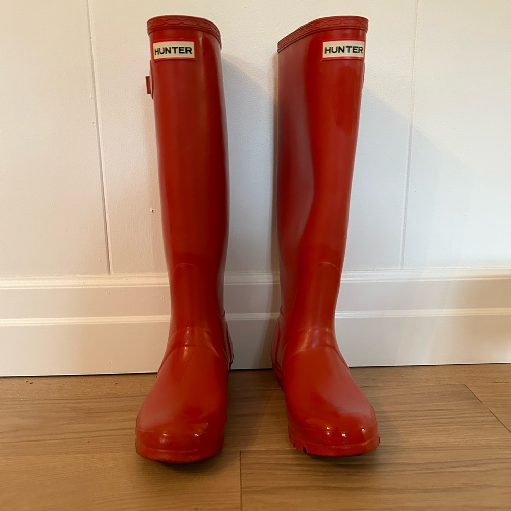 Red Hunter Boots